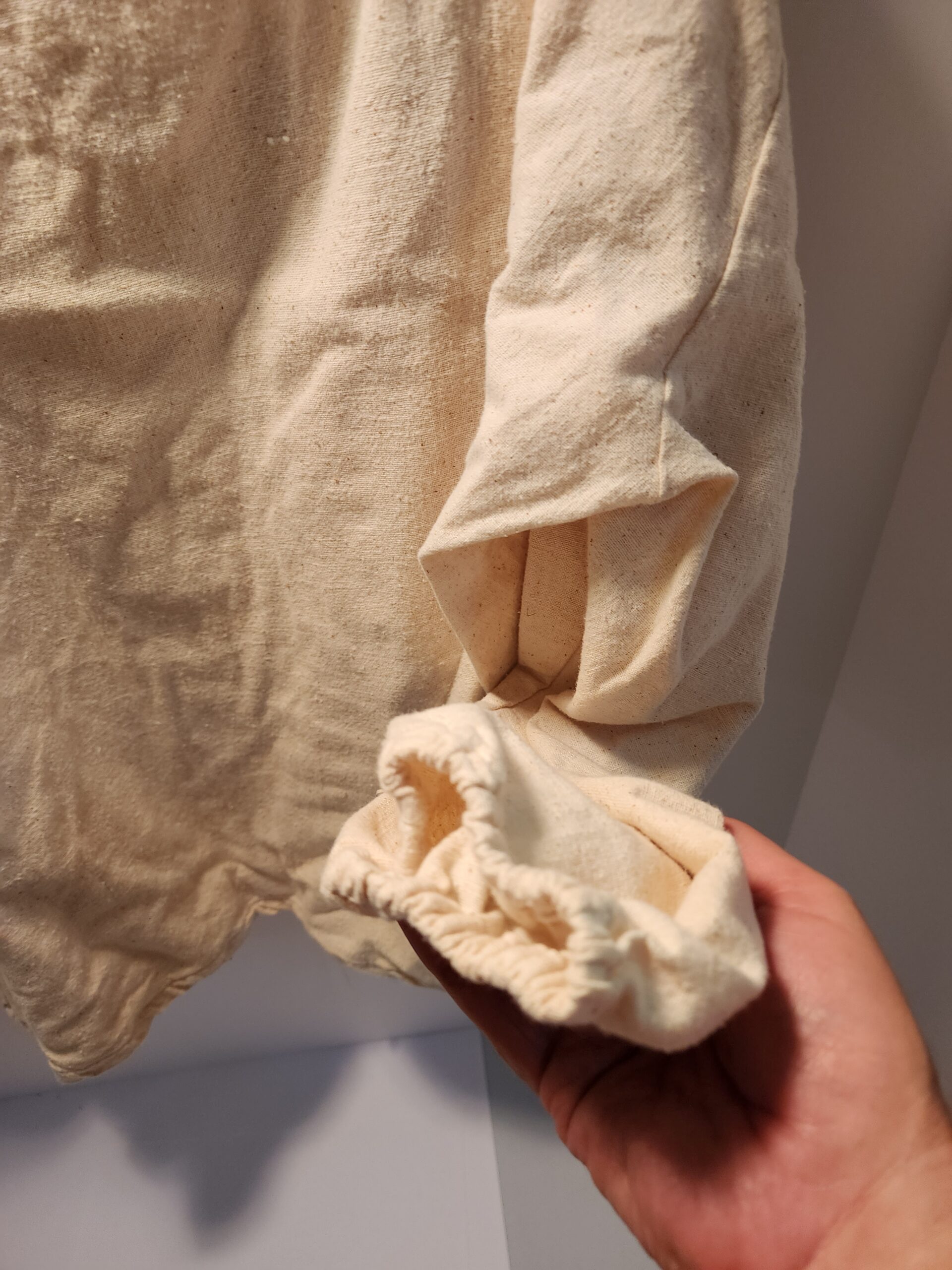 Antique-off white Medium Peasant Blouse - Image 8