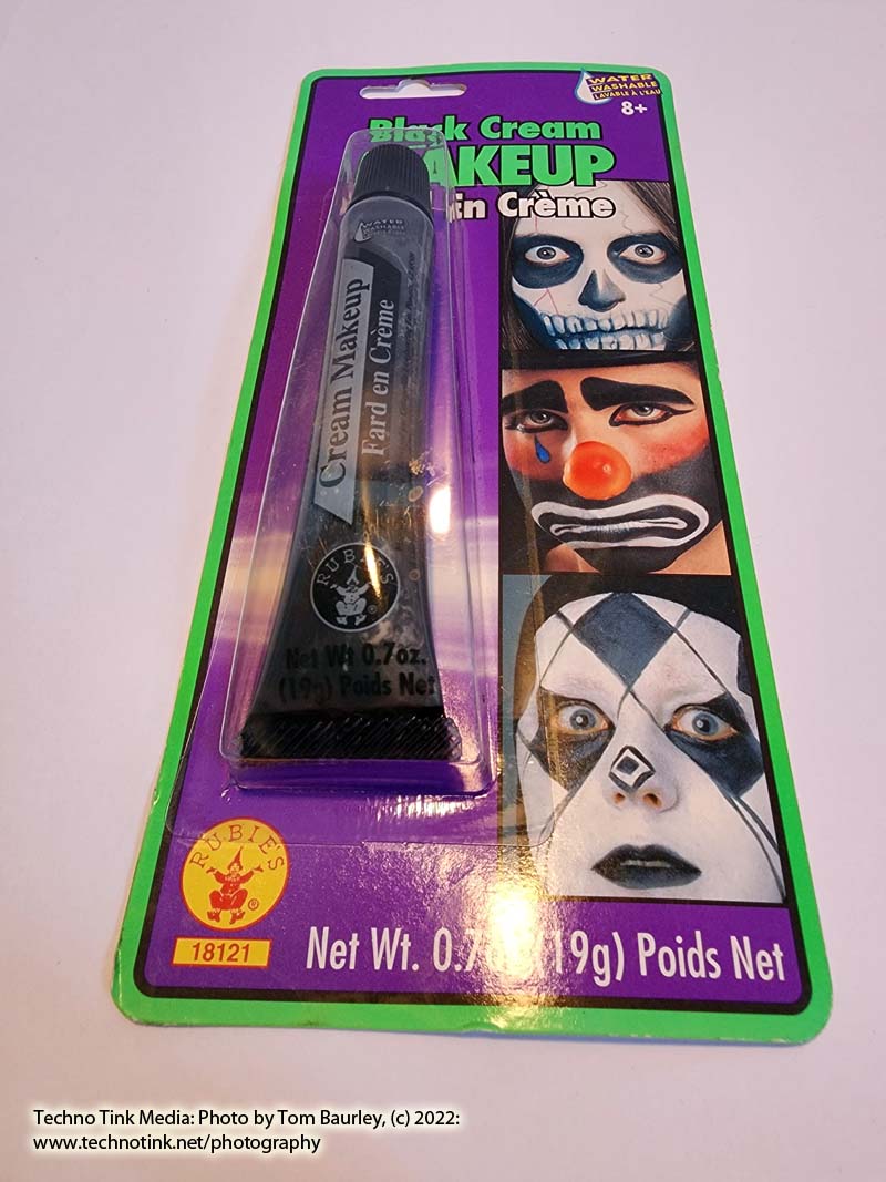 Rubies Black Cream Makeup .7 oz tube - Image 2
