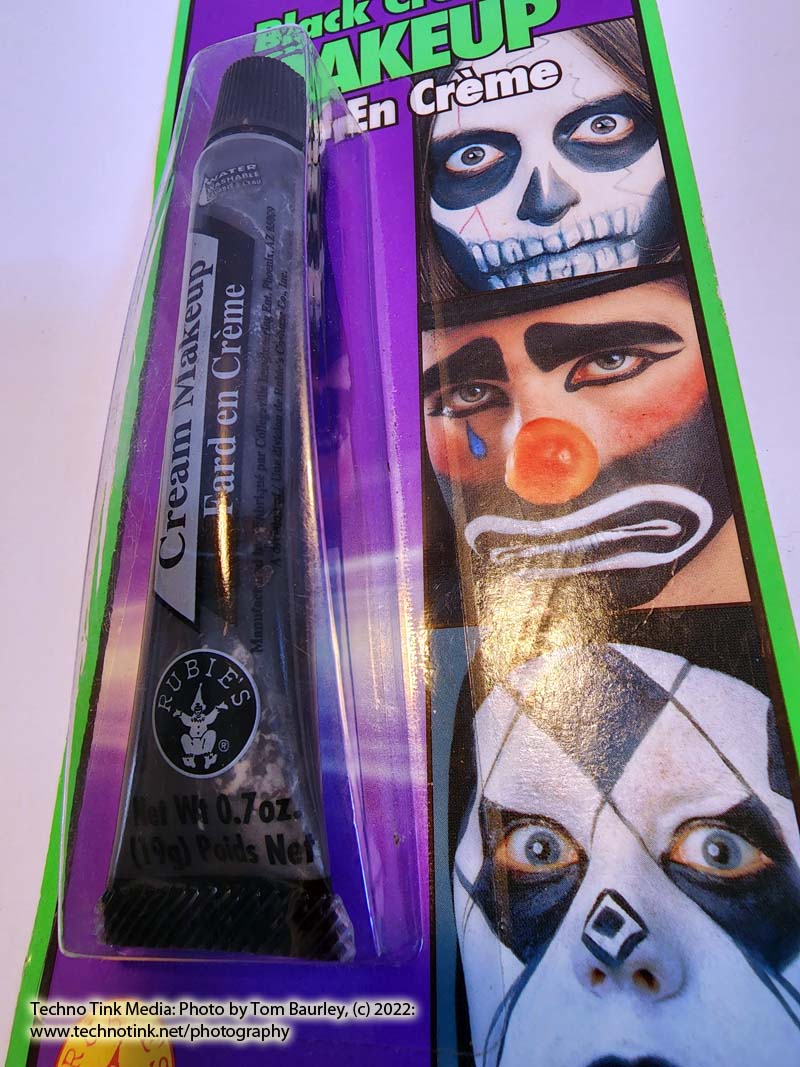 Rubies Black Cream Makeup .7 oz tube