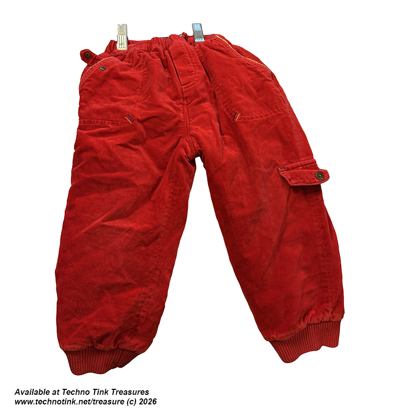 Kid's Red eBaby Toy Soldier Pants Size 100/50