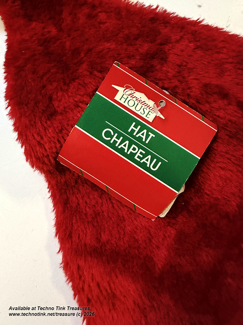 Plush Red Santa Hat with White Trim and Tassle - Image 12
