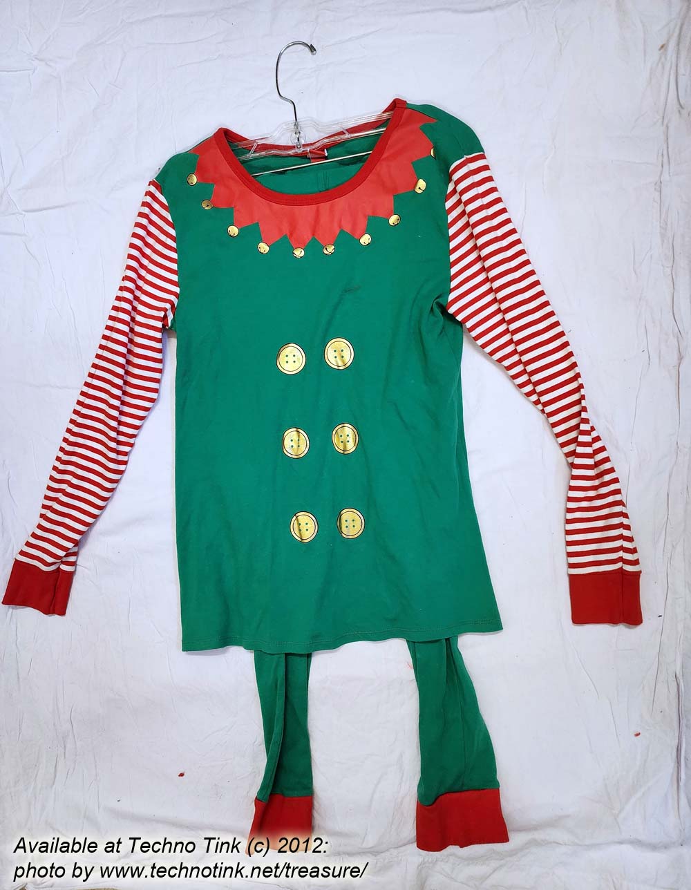 Holiday Set Pajamas Christmas Elf - Large