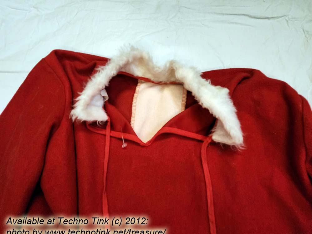Woman's Santa Shawl Coat One Size - Image 3
