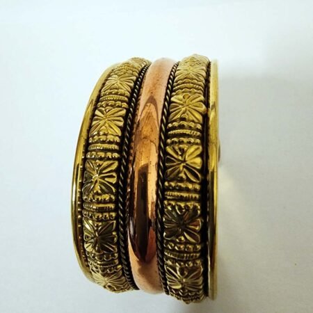 32 MM Metal Brass and Copper Cuff Bracelet from India