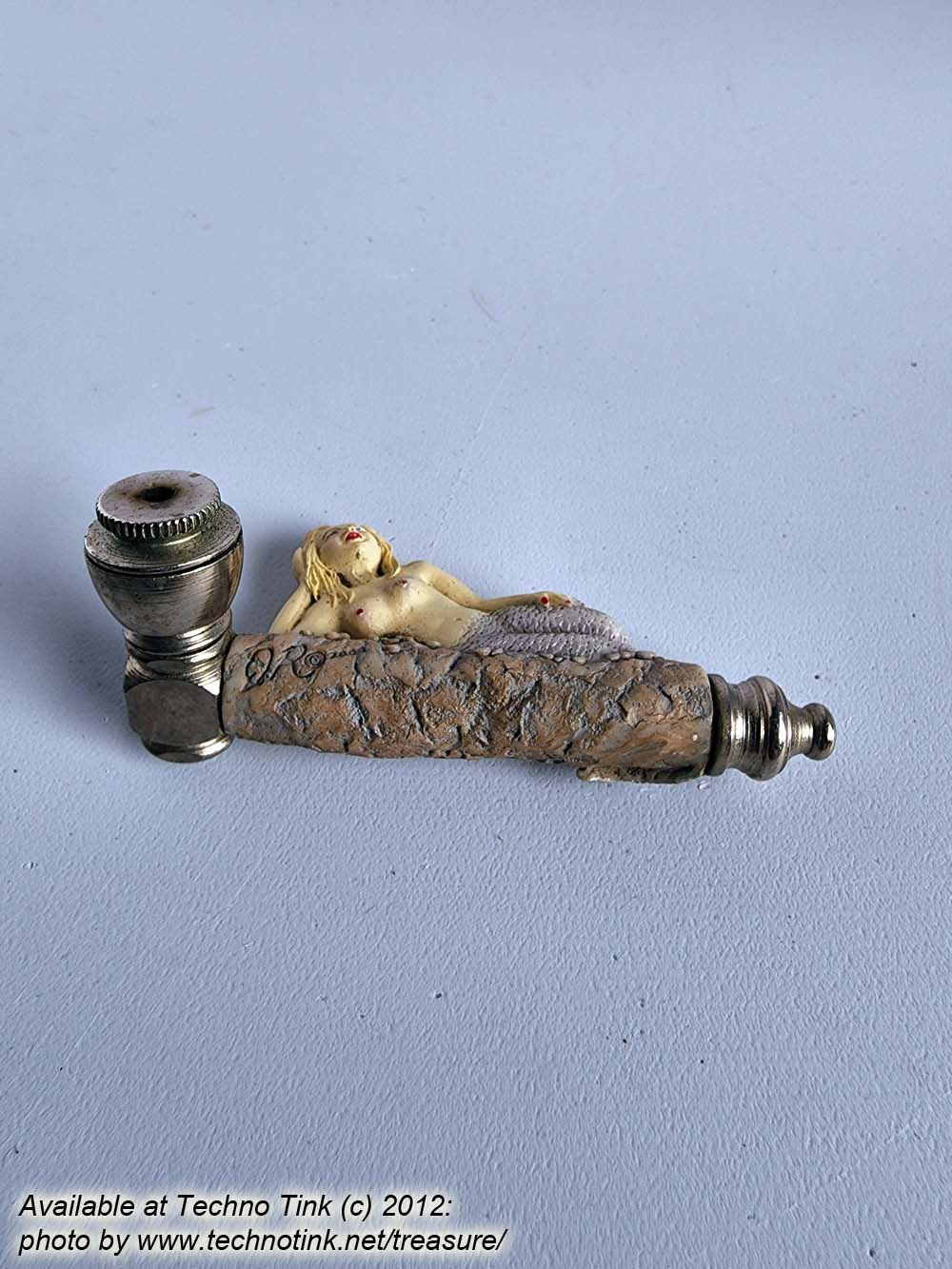 Clay/Resin sculpted Mermaid Pipe - Used - Image 6