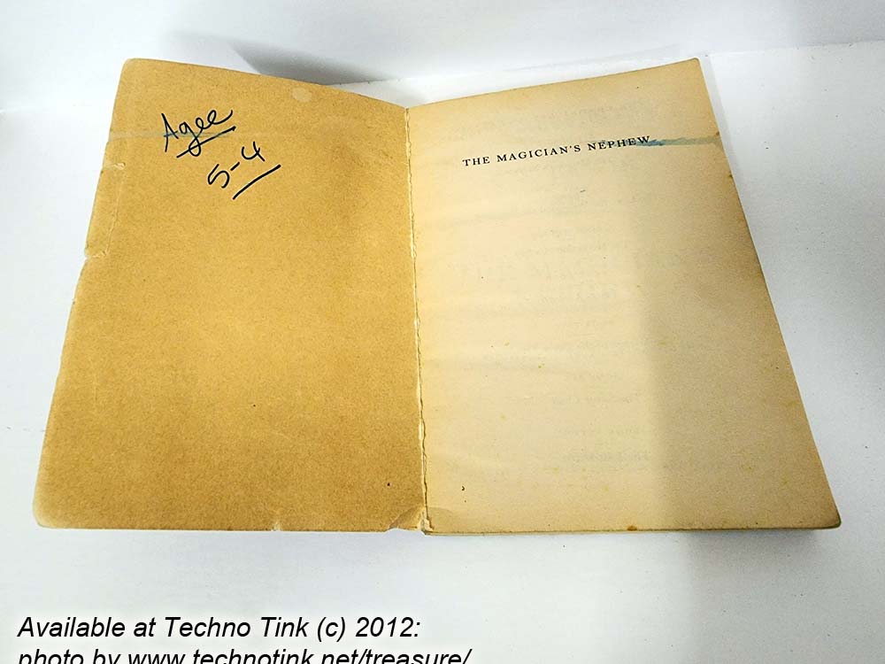 Used Paperback copy of The Magician's Nephew by C.S. Lewis - Image 5