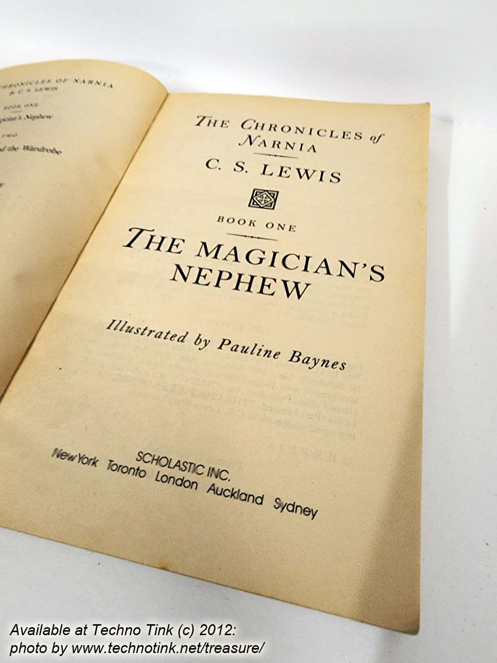 Used Paperback copy of The Magician's Nephew by C.S. Lewis - Image 6