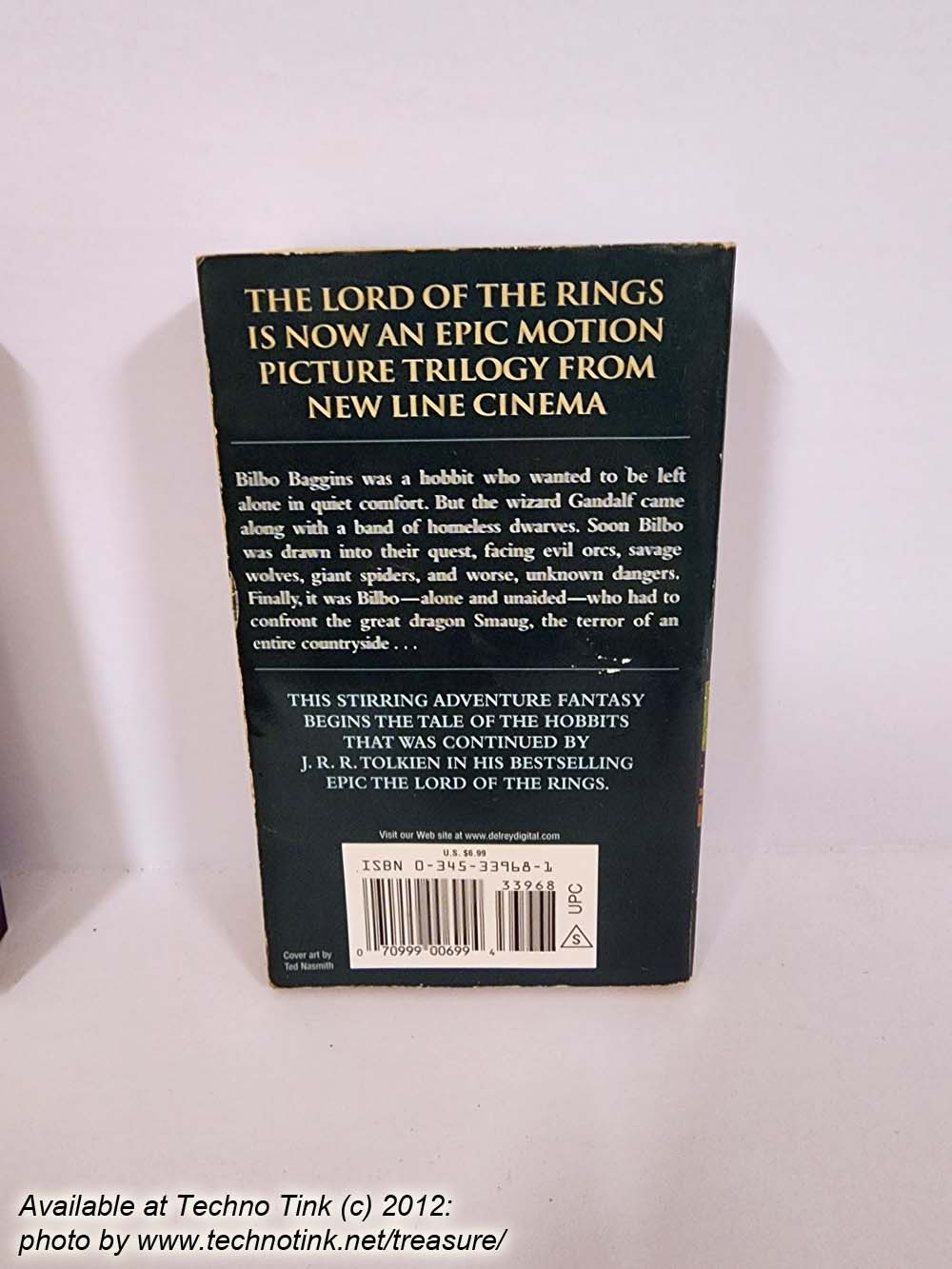 Used Paperback copy of J.R.R. Tolkien The Hobbit - Image 4