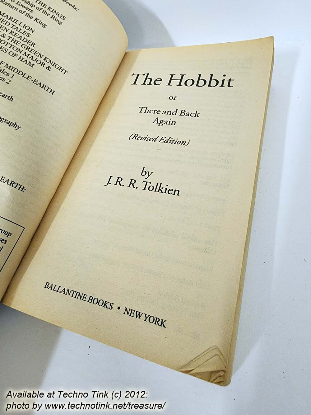 Used Paperback copy of J.R.R. Tolkien The Hobbit - Image 8