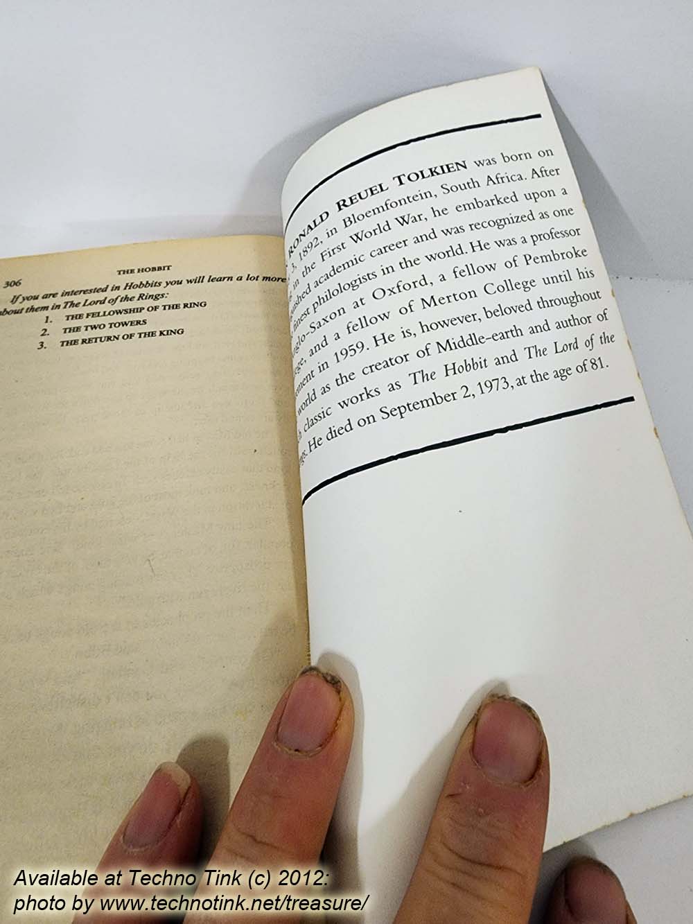 Used Paperback copy of J.R.R. Tolkien The Hobbit - Image 10