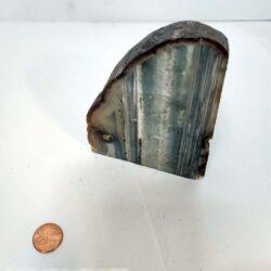 Banded striped Agate Cut Agate Bookend 4.5 x 3 x 2