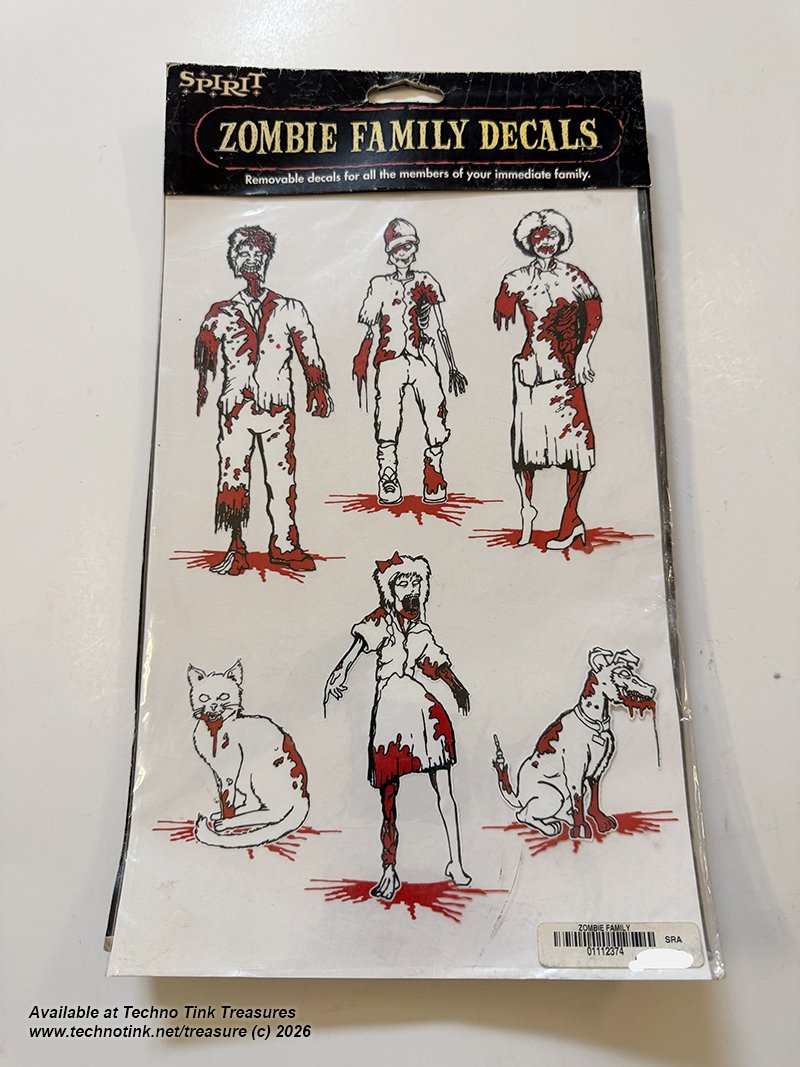 Zombie Family Decals - Family - Mom, dad, Son, daughter, Cat, Dog - Image 6