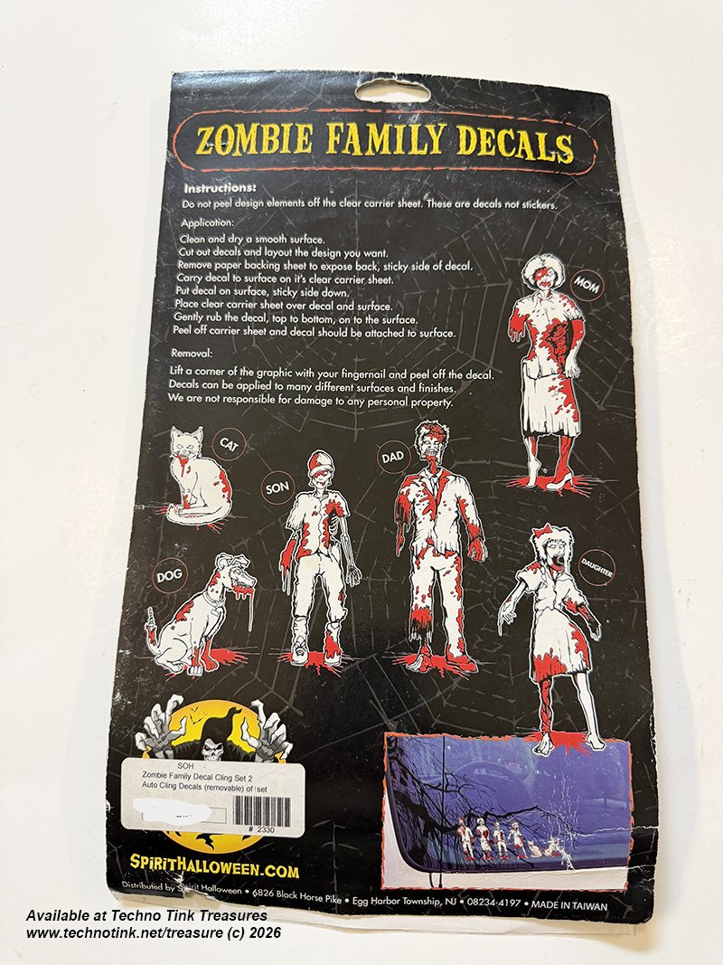 Zombie Family Decals - Family - Mom, dad, Son, daughter, Cat, Dog - Image 13