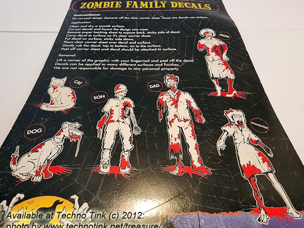 Zombie Family Decals - Family - Mom, dad, Son, daughter, Cat, Dog - Image 5