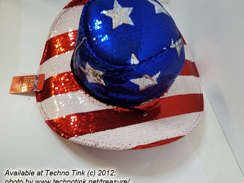 Stars and Strips sequin Cowboy Hat - Image 4