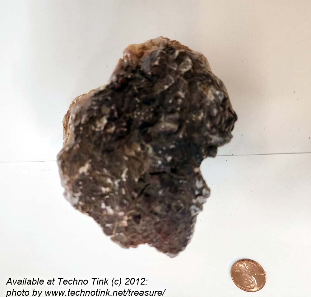 Small chunk of Gypsum with micro crystals growing on it 4" x 3" x 3" - Image 2