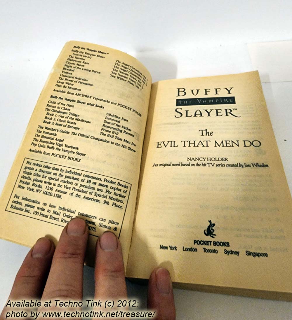 Buffy the Vampire Slayer: The Evil That Men Do by Nancy Holder | Paperback - USED GOOD - Image 8