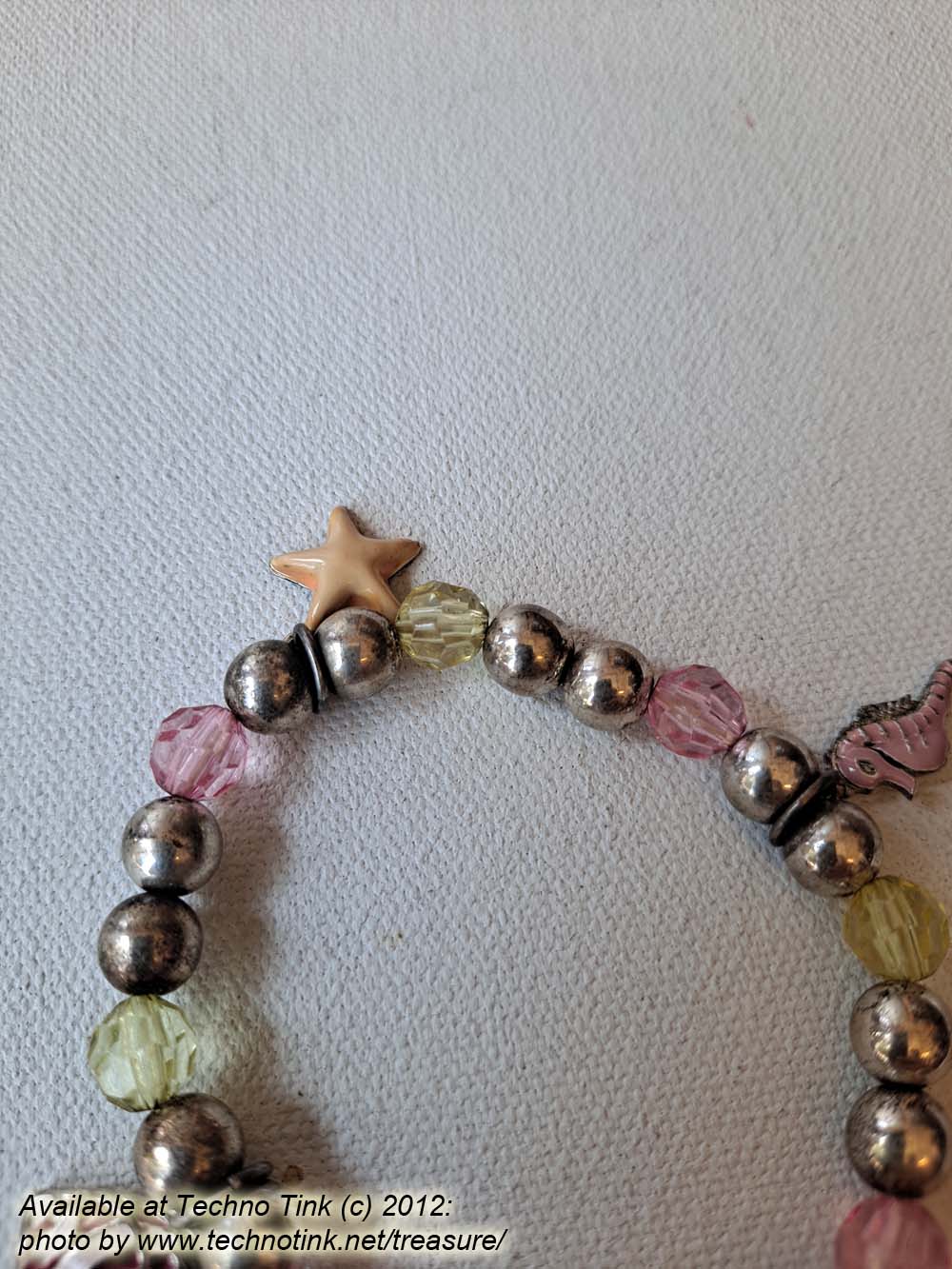 Sea Life beaded charm elastic bracelet - Image 5