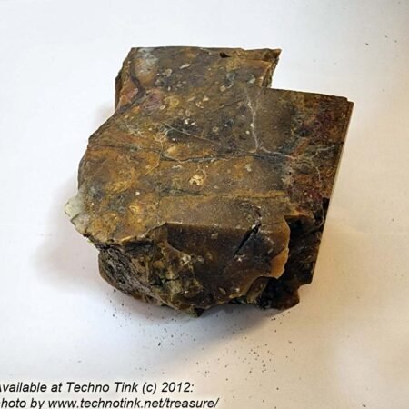 Large cut chunk of chert or agate, 3 faces smooth cut measures approx 5"x4"x2"