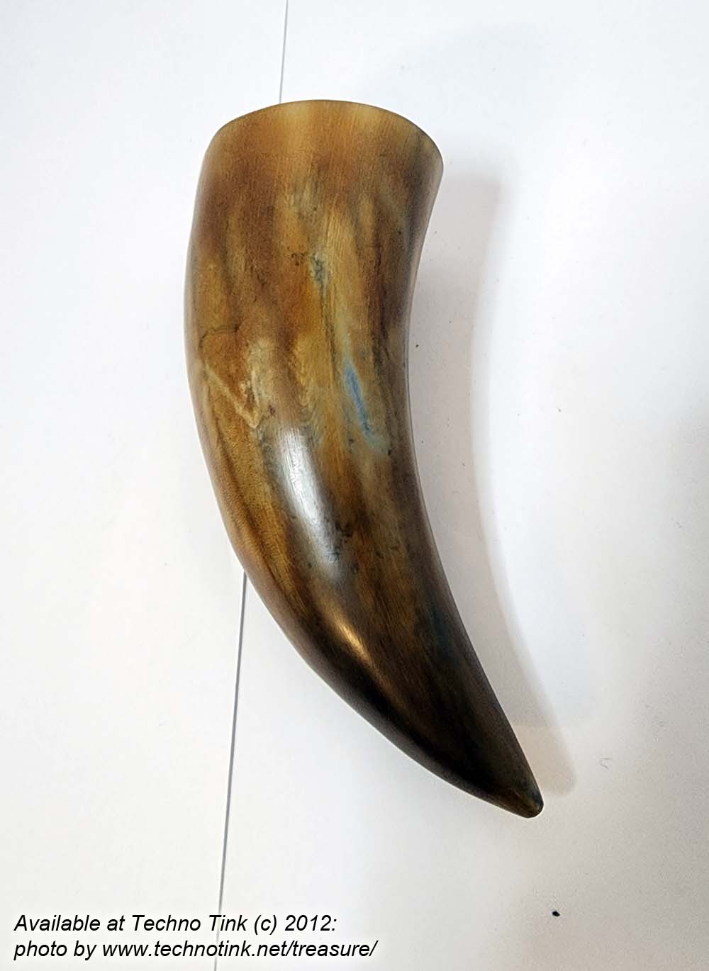 Small Burnt style Viking Drinking Horn 7-9 inches - Image 10