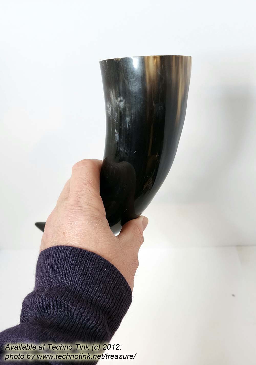 Water Buffalo Medieval/Pirate/Viking Drinking Horn average 11 inch