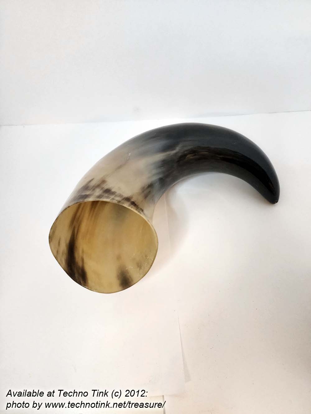 Water Buffalo Viking Drinking Horn 18-20 inch / 4-5 inch base (HR100-20A)