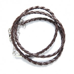 Large Double sided Tree of Life Pendant on braided brown leather necklace with clasp (Copy) - Image 15