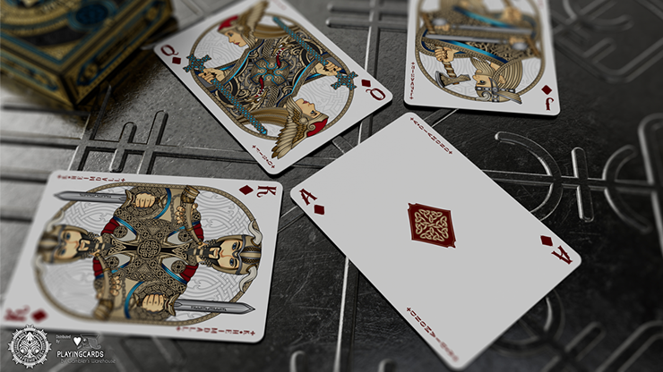 Valhalla Viking Emerald or Sapphire (Standard) Playing Cards - Image 14