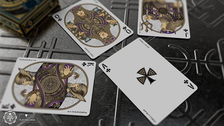 Valhalla Viking Emerald or Sapphire (Standard) Playing Cards - Image 16
