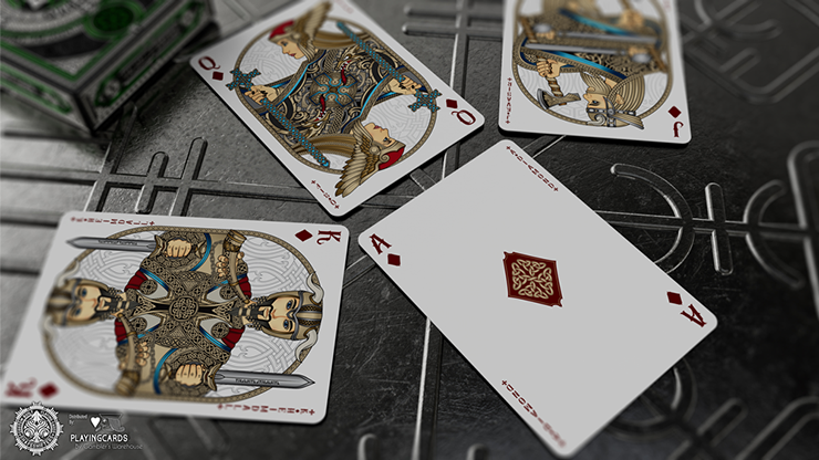 Valhalla Viking Emerald or Sapphire (Standard) Playing Cards - Image 4