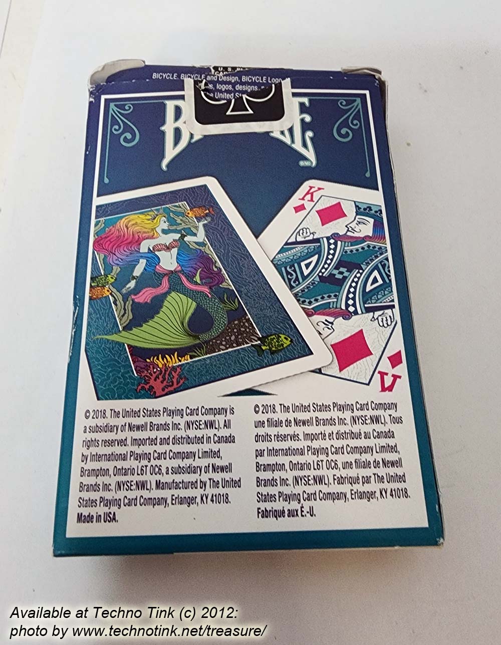Bicycle Playing Cards Mermaid - Sirene Poke Size Deck - VERY GOOD - Image 7