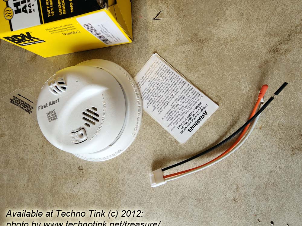BRIK First Alert Hard-Wired with Battery Backup Ionization Heat Alarm - Image 3
