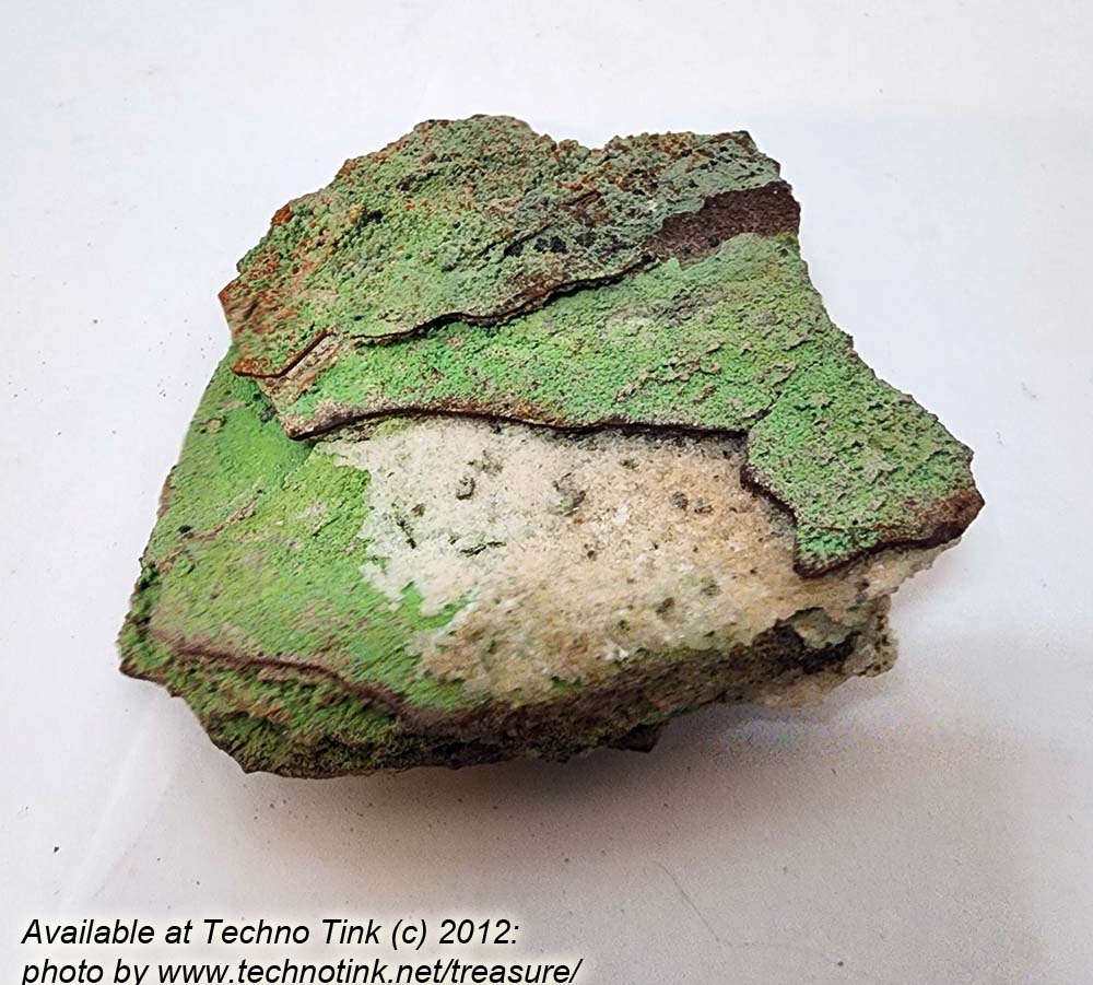 Medium Conichalcite Crystal Matrix 4.5x4x1 from Mexico