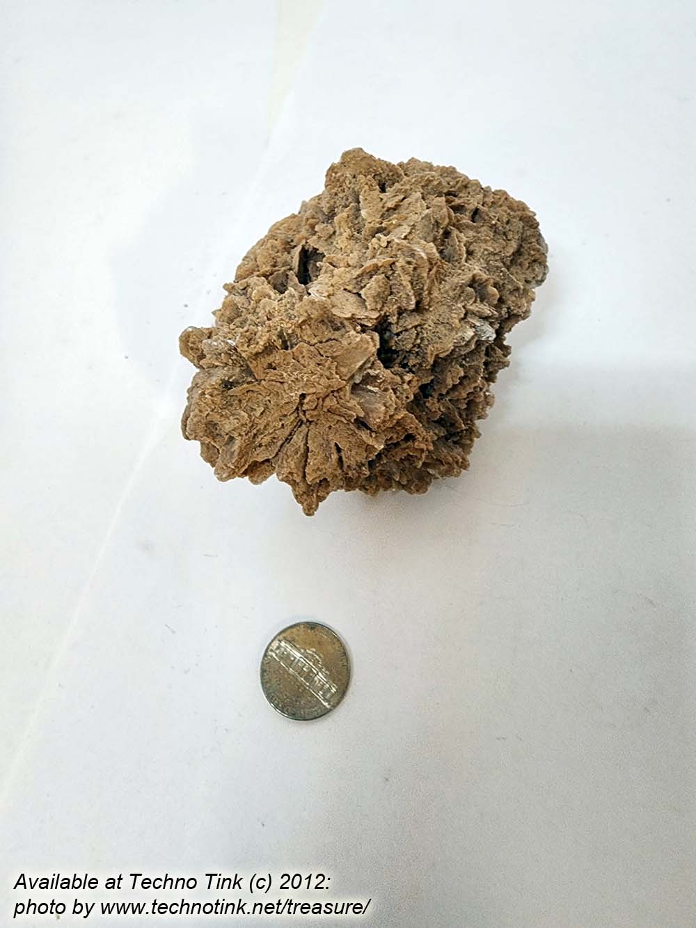Desert Rose gypsum - Large chunk raw from Roswell New Mexico 4x3x3 - Image 2
