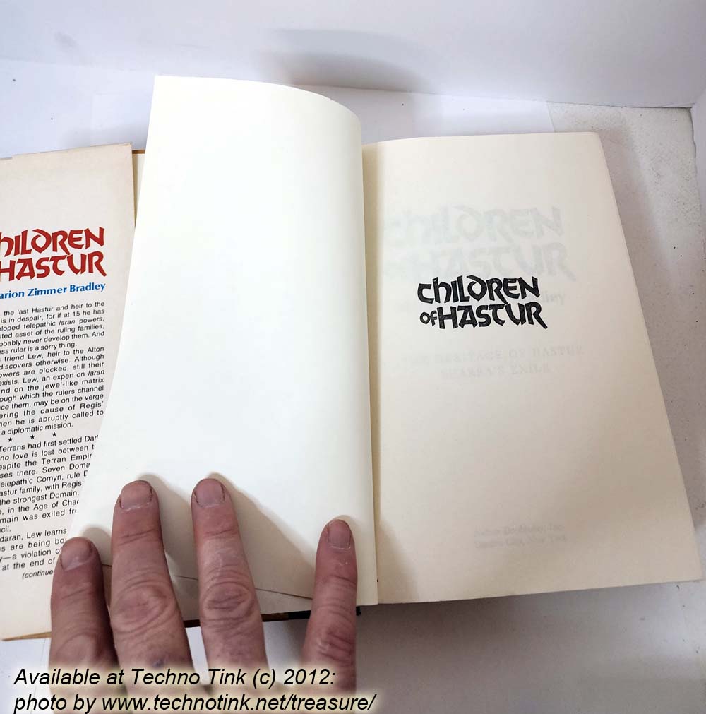 Children of Hastur by Marion Zimmer Bradley - Hardcover 1975 USED: GOOD - Image 13
