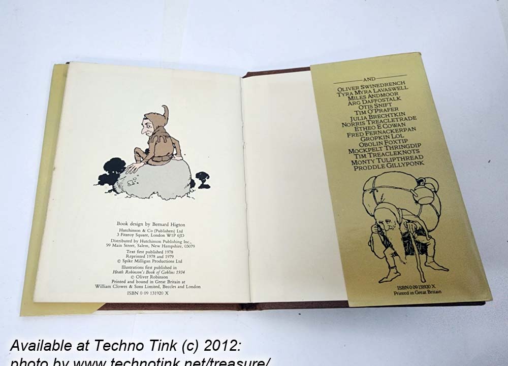Goblins: verses by Spike Milligan, Illustrations by W Heath Robinson (Hardcover Minibook 1979 - Image 8