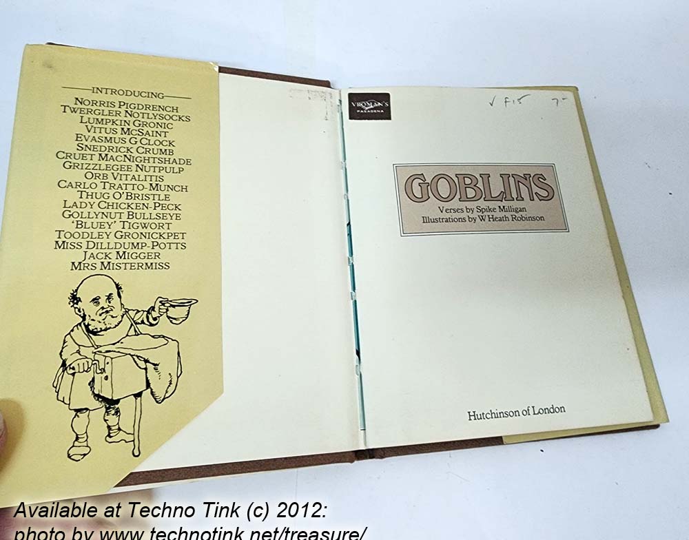 Goblins: verses by Spike Milligan, Illustrations by W Heath Robinson (Hardcover Minibook 1979 - Image 10