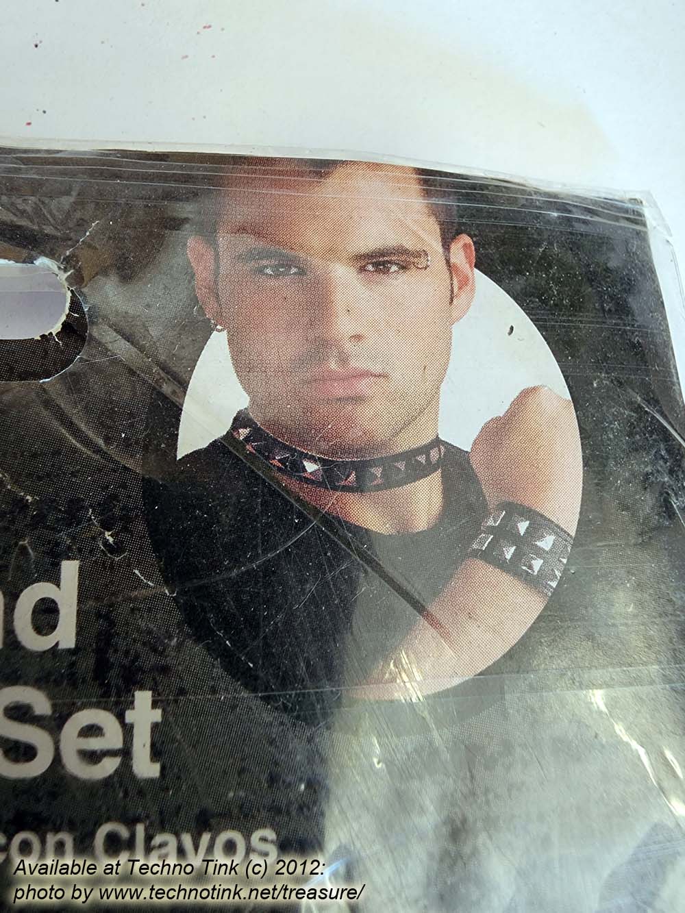 Punk Goth Studded Wristband and Choker Set - Image 4