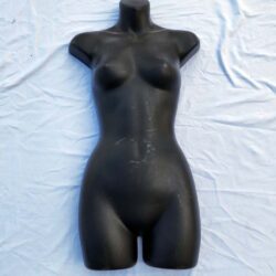 Black half-round Female Torso half hang Clothing Mannequin