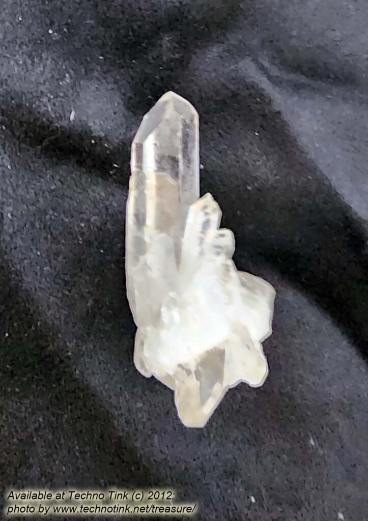 Quartz Crystal multiple small clear points cluster from Madascar 2x1.5x1 inches