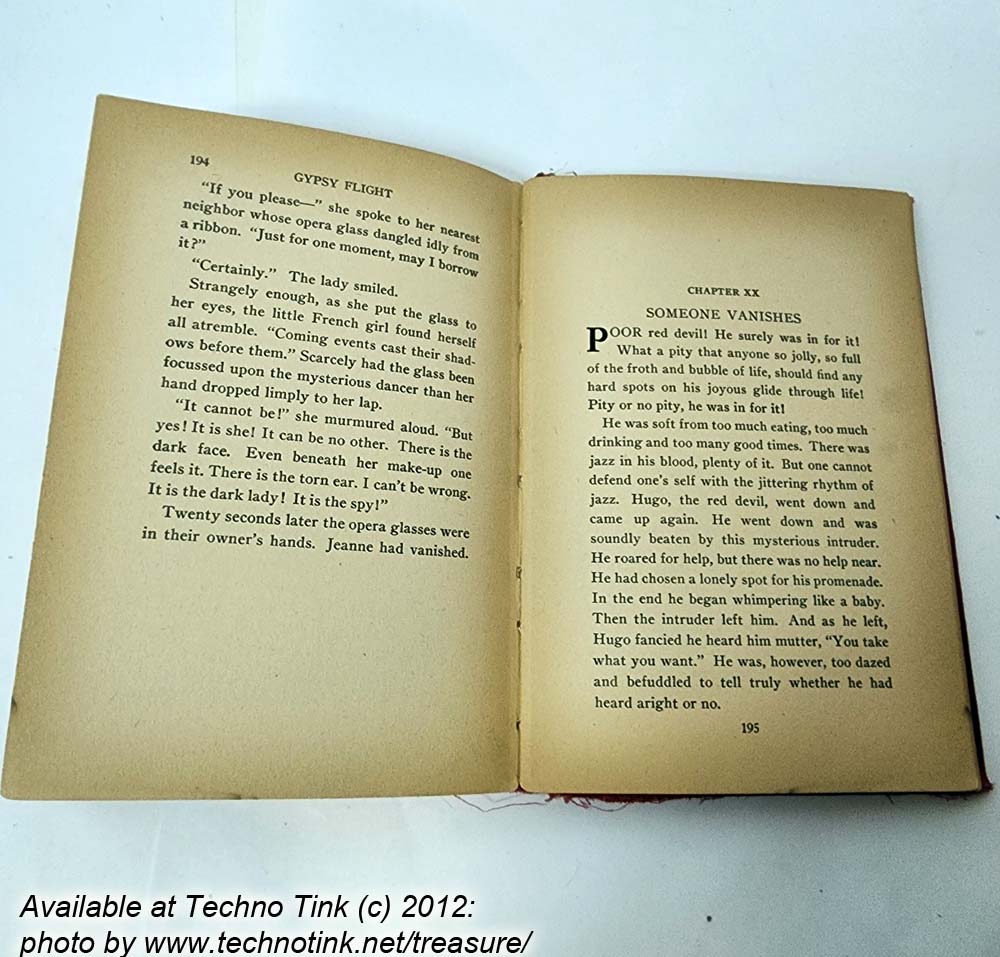 Gypsy Flight : A Mystery Story for Girls by Roy J Snell - Hardcover 1935 - Image 10