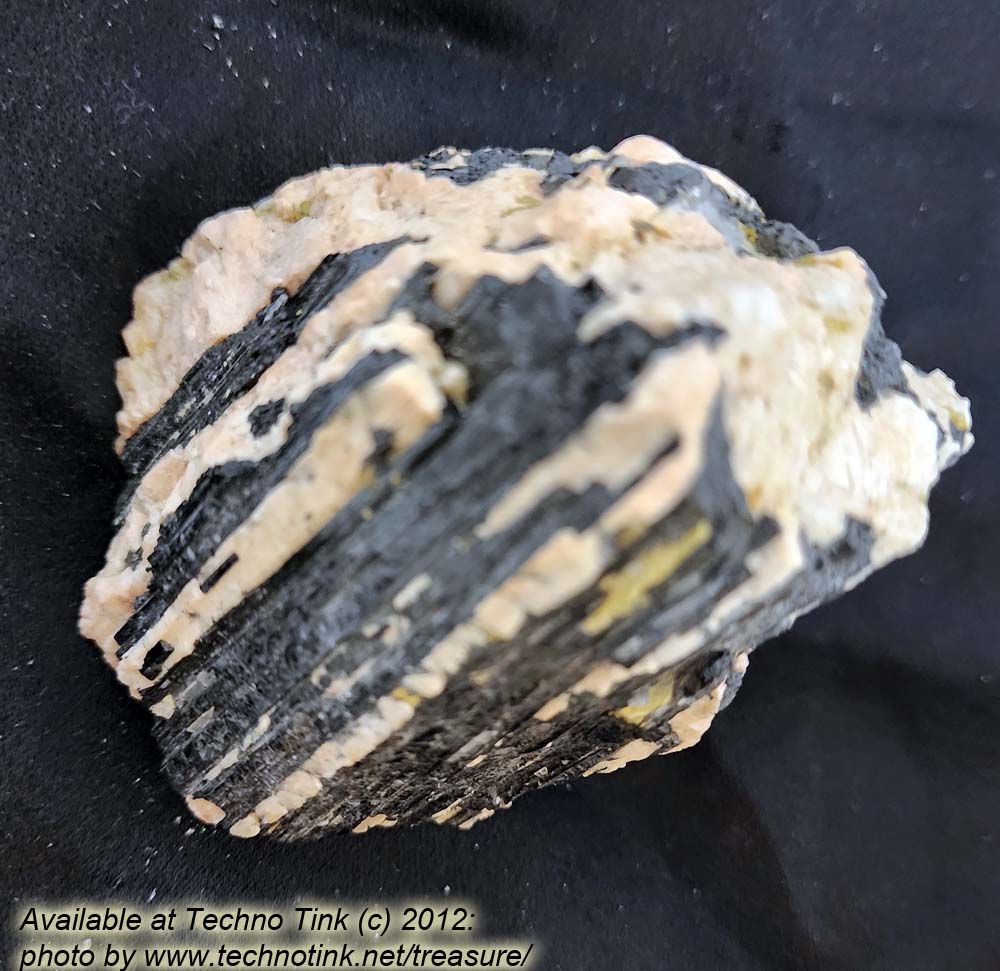 Black Tourmaline Crystals, Medium in feldspar and quartz base #0058 -- 3.5" x 3" x 3" - Image 12