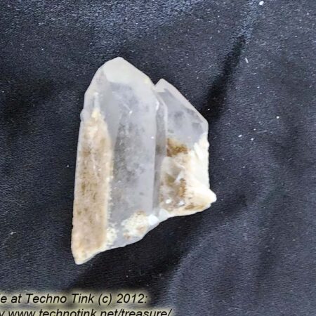 Quartz Crystal LG027 - Large Double Point Cluster  approx 2.5x1.5x1