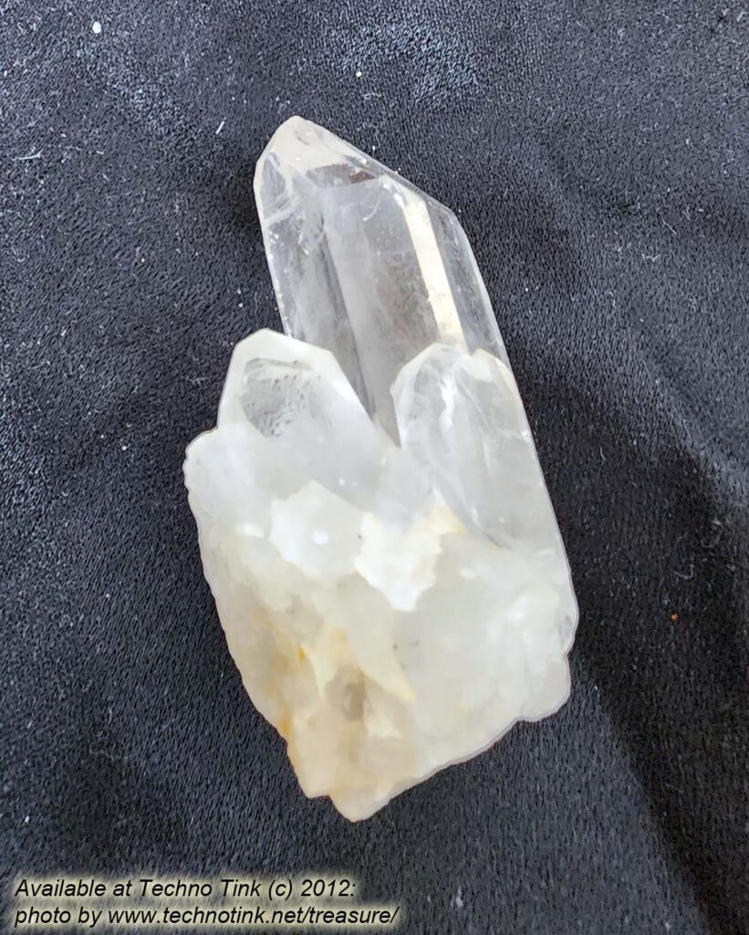 Quartz Crystal LG028 - Large  Triple Point Cluster 2.75x2x1