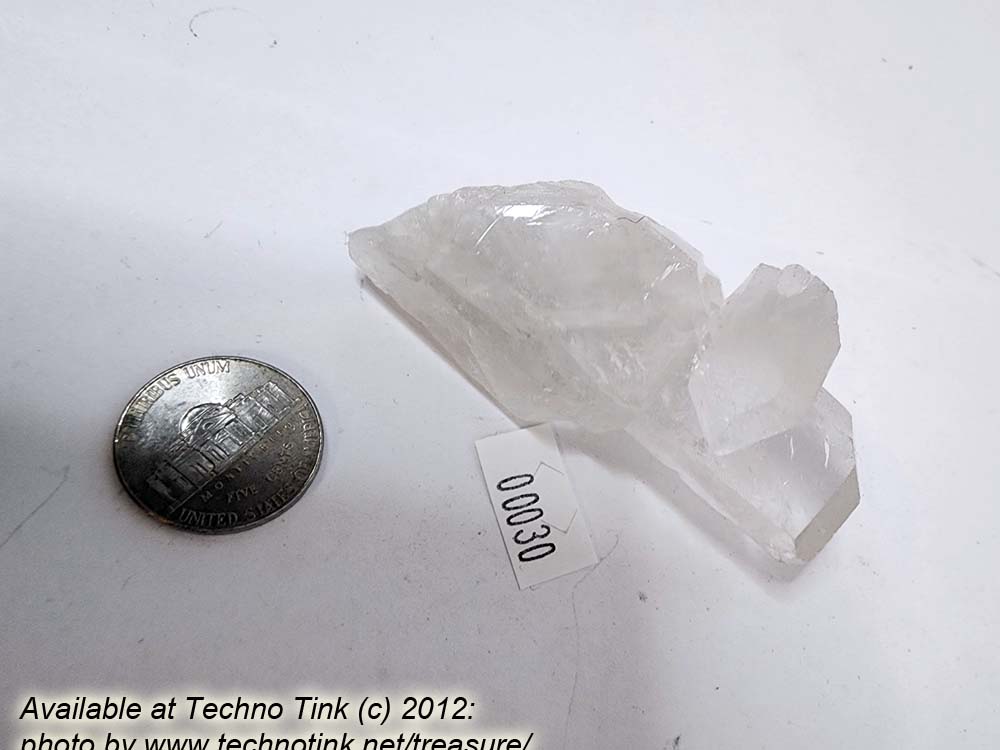 Quartz Crystal LG030 - Large Double Point Cluster 3x1.5x1 - Image 2