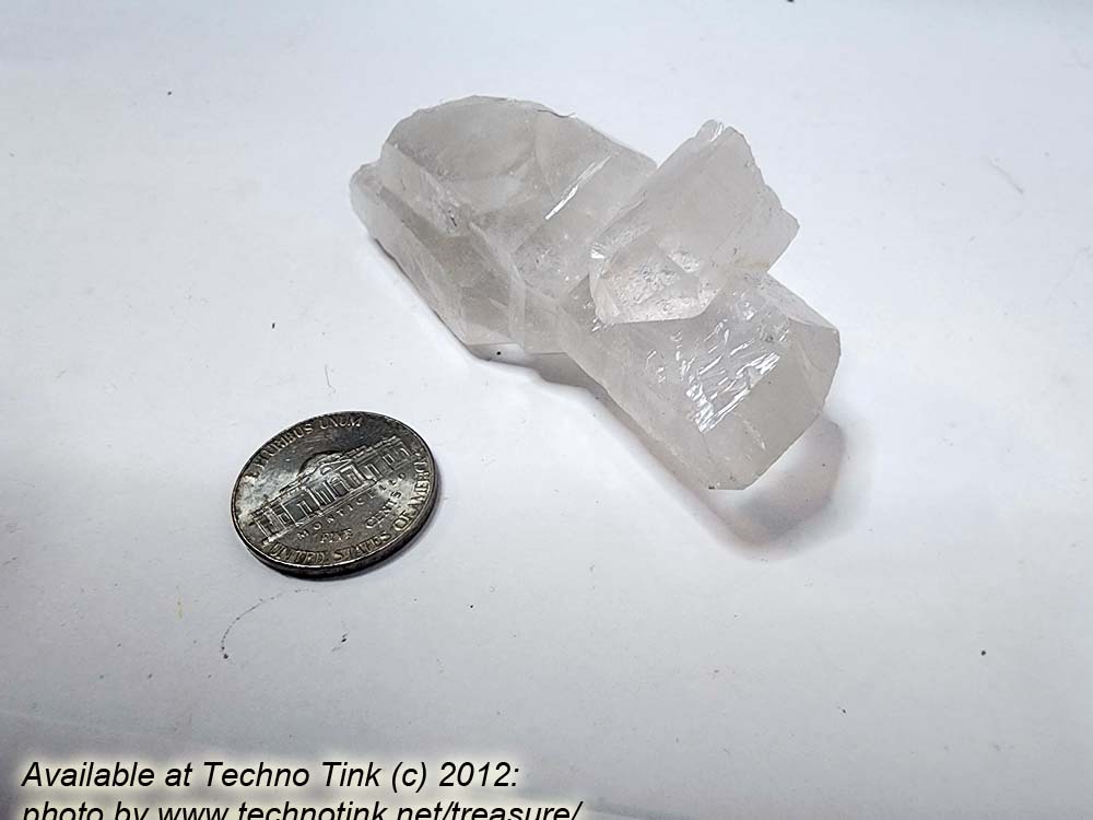 Quartz Crystal LG030 - Large Double Point Cluster 3x1.5x1 - Image 3