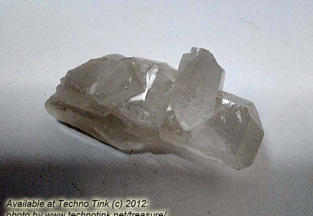 Quartz Crystal LG030 - Large Double Point Cluster 3x1.5x1 - Image 4
