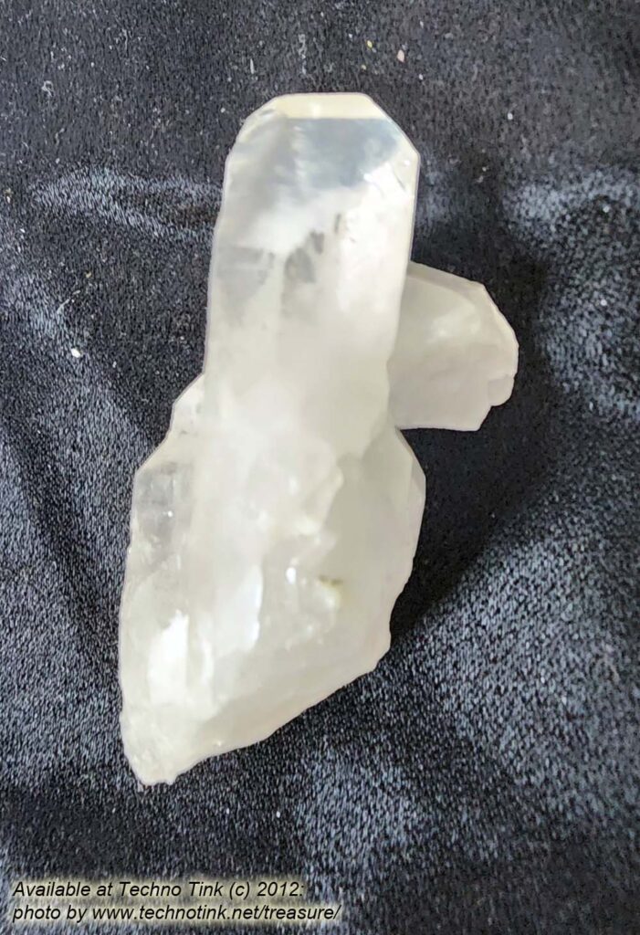 Quartz Crystal LG030 - Large Double Point Cluster  3x1.5x1