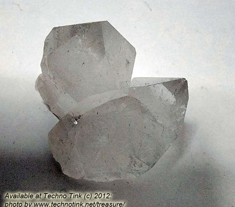 Quartz Crystal LG031 - Large Double Point Cluster 2x2x2 - Image 4
