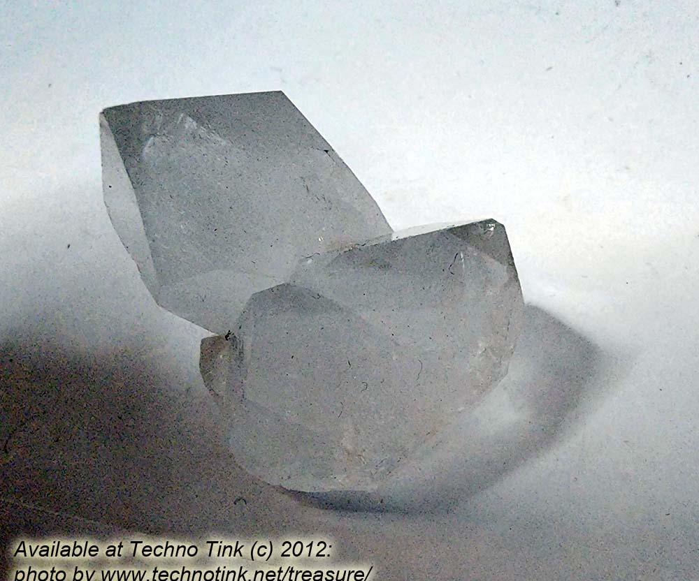 Quartz Crystal LG031 - Large Double Point Cluster 2x2x2 - Image 5